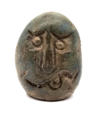3000 BC Worshipper Idol God Neolithic Ancient Prehistoric Carved Stone Figurine