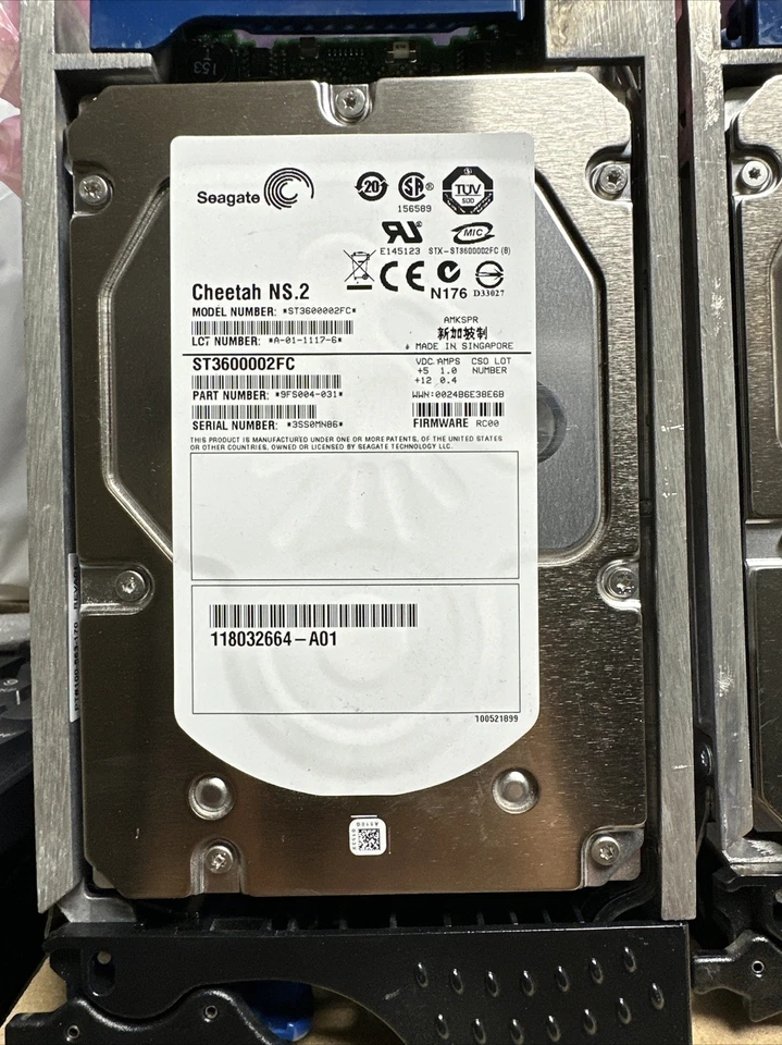 005048955 / ST3600002FC 118032664-A01 600GB 10K HDD W/caddy Seagate Cheetah NS.2 - Image 3 of 4