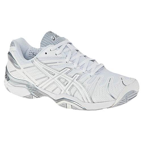 ASICS Women's Gel Resolution 4 Tennis Sneaker Shoe, White/Silver eBay