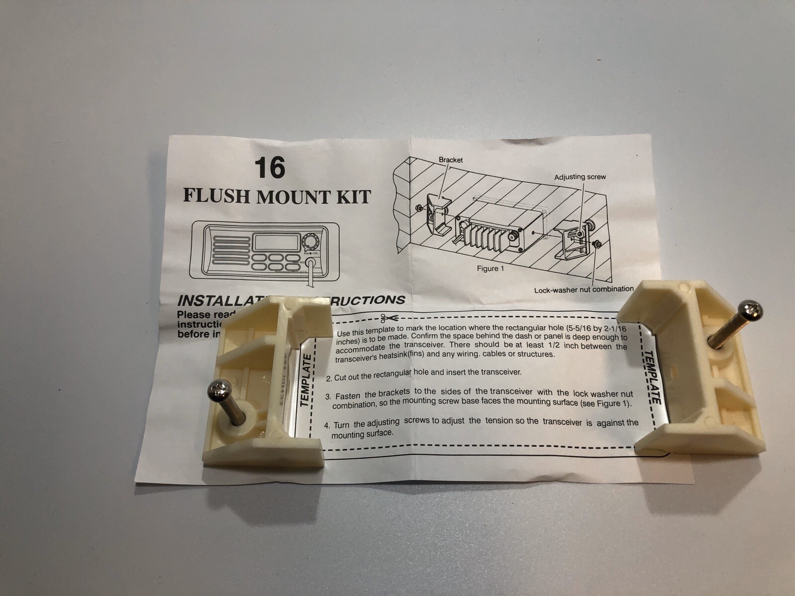 Standard Horizon CMB 16 VHF Radio Mount Bracket Flush Mount Kit, eBay