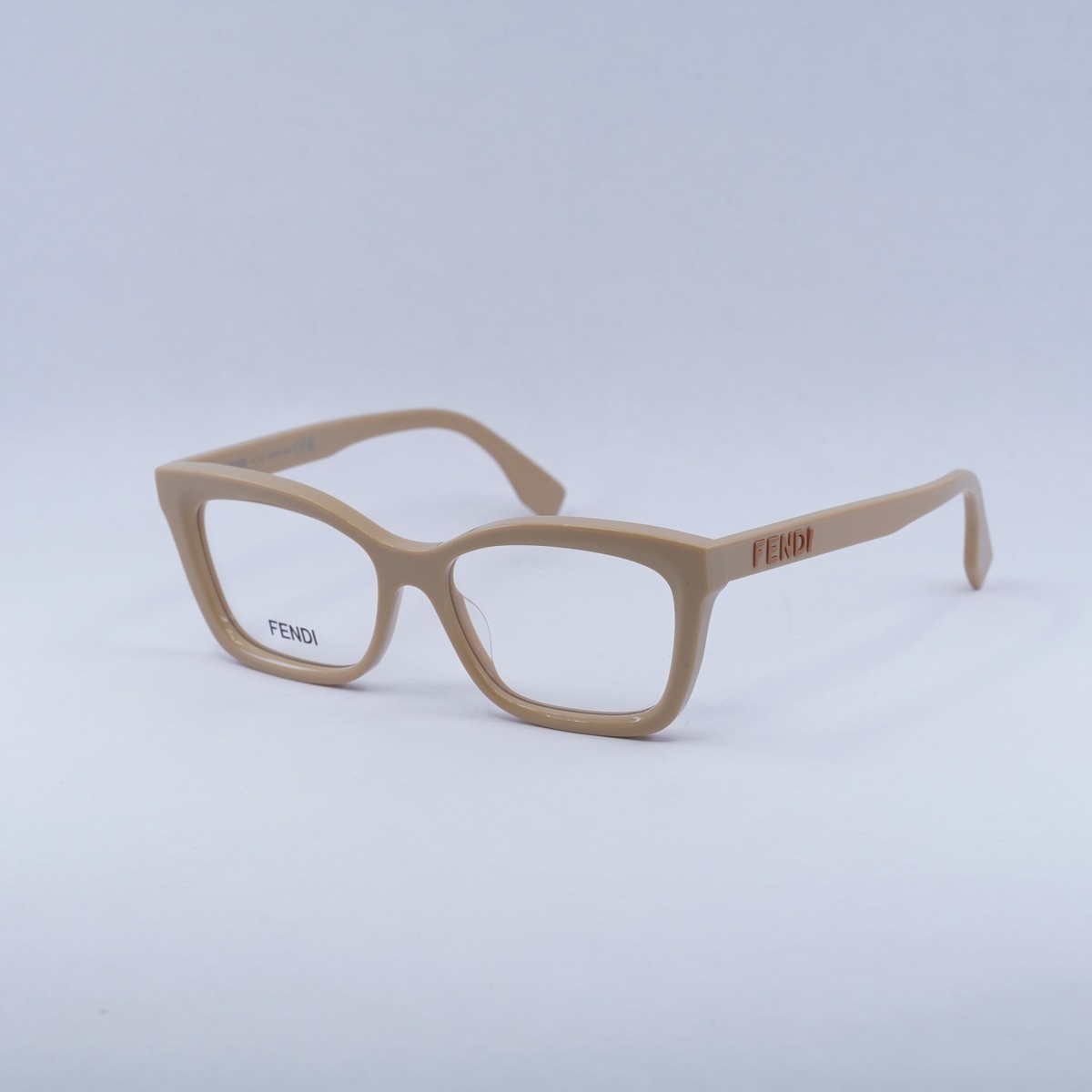 New FENDI Eyeglasses FENDI EYEWEAR Baguette square-framed gold-tone optical  main image 2