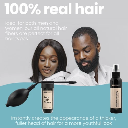 Hair Loss Solutions Combo Pack Kit-Set of Hair Fibers, Applicator, Holding Spray