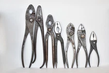 7 Vintage E.A. Berg Bahco Linstrom Eskilstuna  Sweden Gas Combination Pliers Set
