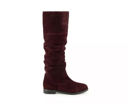 Balen Burgundy Knee-High Boots Size 