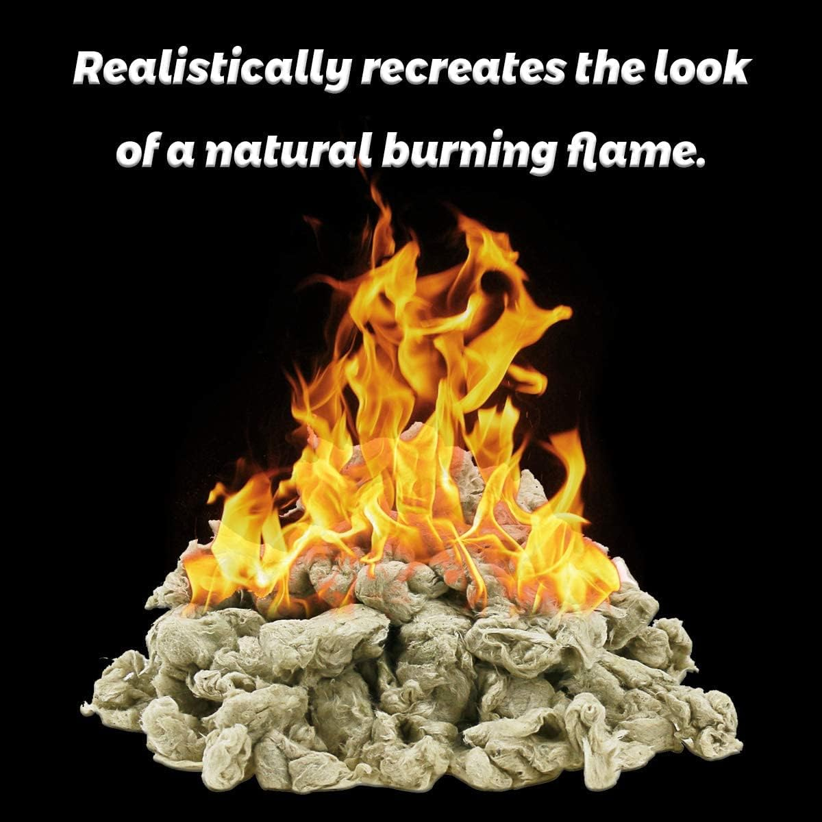 Glowing Embers for Gas Fireplace, 12 Oz Rock Wool Embers , Ventless Gas Log Sets eBay