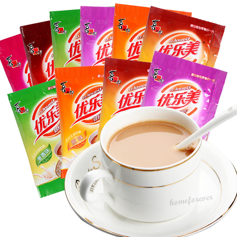 10 Bags Youlemei Milk Tea Powder Instant Drink 优乐美奶茶粉麦香味