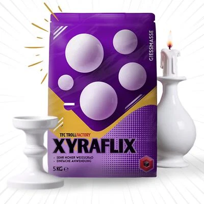 TROLL FACTORY TFC Xyraflix Giessmasse weiss 3:1 - Größe: 10 kg (2 x 5 kg)