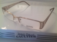 RARE VINTAGE JEAN PAUL GAULTIER ROSE GOLD VJP096 0A40 HALF RIM 53-17-140 EYEGLAS