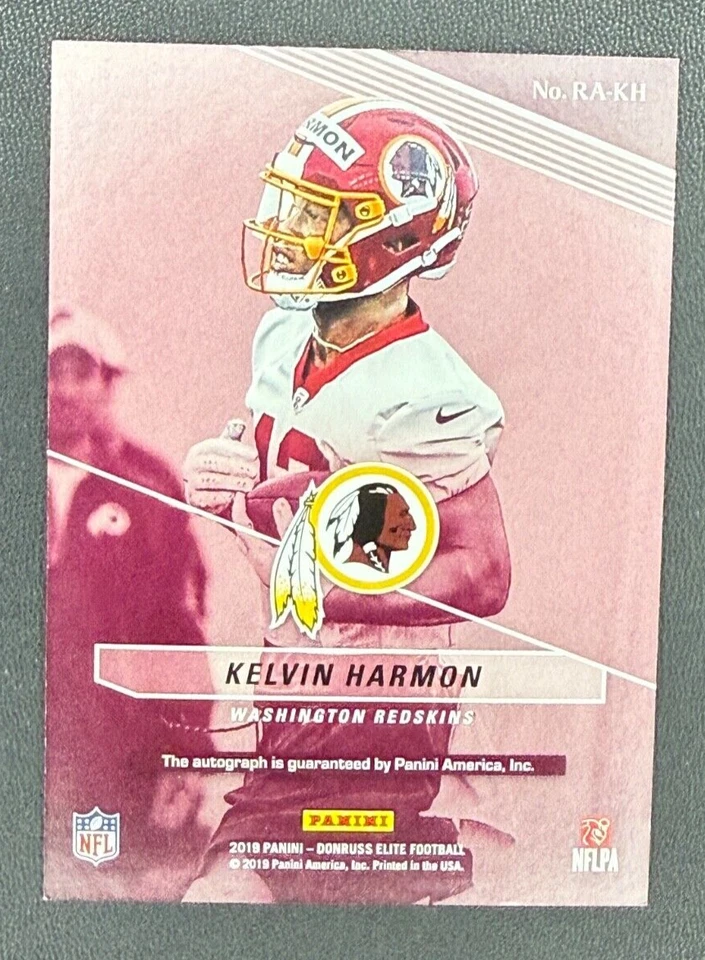 2019 Panini Donruss Elite #RA-KH Kelvin Harmon Autograph /499 - Image 2 of 2