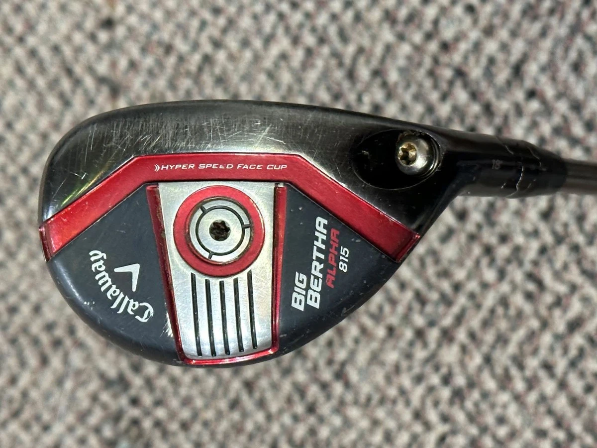 Callaway Big Bertha Alpha 815 18° Hybrid Recoil F4 S Flex GP Tour Velvet Grip