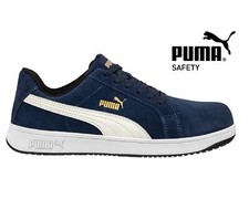 PUMA Sicherheitsschuhe ICONIC SUEDE NAVY LOW S1P 640020 Arbeitsschuhe Retro