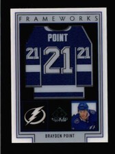 BRAYDEN POINT 2019/20 SP GAME USED FRAMEWORKS JERSEY RELIC CARD (RARE) BC2659