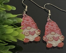 Gnome Dwarf Elf Earring, Gift, Valentine Earring, Love Earring, Anniversary Gift