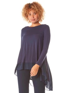 chiffon hem top