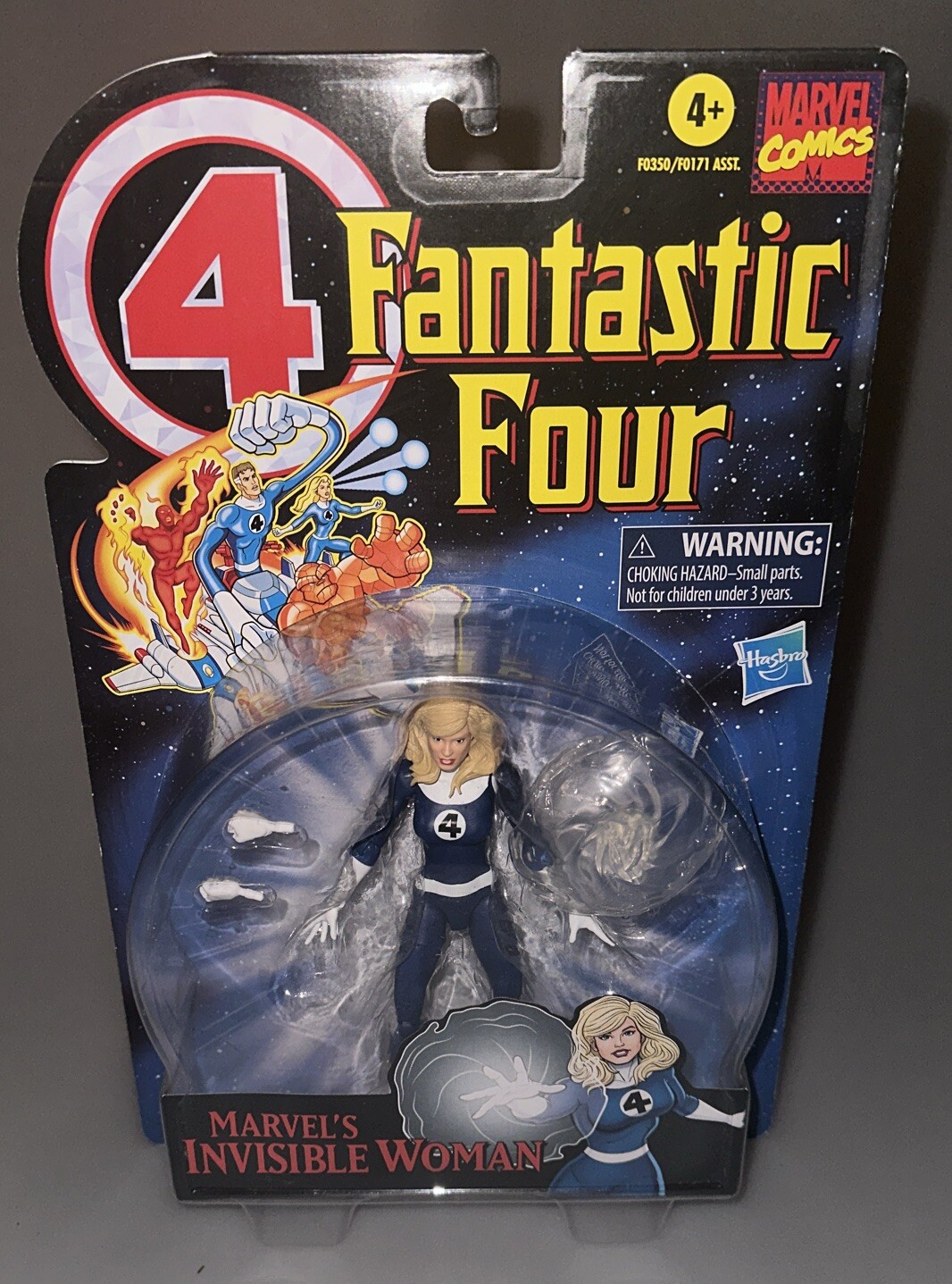 Marvel Legends Fantastic Four, Invisible Woman Retro Action Figure New 2020