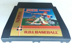 ORIGINAL VINTAGE NINTENDO NES "RBI BASEBALL" TENGEN GAME CARTRIDGE ~ TESTED
