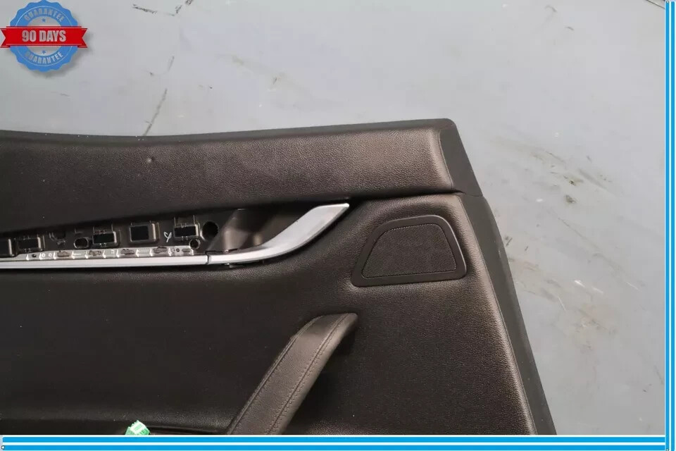 14-20 Maserati Ghibli Rear Left Side Interior Door Panel Cover Black OEM