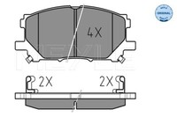 Meyle 025 239 8916 Brake Pad Set, Disc Brake For Lexus