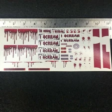 Clear 1:64 Waterslide Decal for Ice Cream Truck Quick Bite I SCREAM