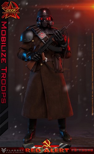 FLAGSET FS-73046 1/6 Red Alert Mobilize Troops Soldier Action Figure Model New - Picture 2 of 13