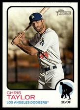2022 Topps Heritage Chris Taylor Los Angeles Dodgers #312