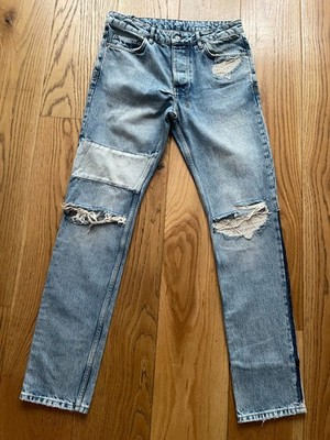 KSUBI CHITCH SLIM JEANS DISTRESSED HERREN RIPPED PATCHWORK JEANS W32 L33