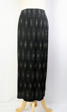 Authentic PLEATS PLEASE Black Embroidery Skirt ISSEY MIYAKE 210 2835a