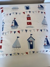2 Beautiful Seaside cottage homemade cushion covers  18 Inches X 18 Inches