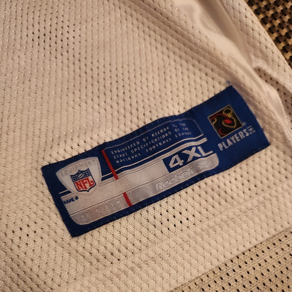 Camiseta masculina vintage Pittsburgh Steelers tamanho 4XL branca NFL Reebok Parker #39 - Imagem 2 de 4