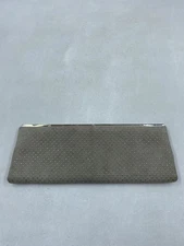 Jimmy Choo Grey Studded Suede Clutch Wallet