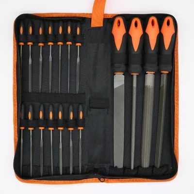 Precision Rasp File Set for Metal and Wood Work with 16-20 Files and Carry Bag