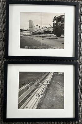 Original 1955 USAF A-26 Invader Crash Photos Mitchel Air Force Base NY 44-34626