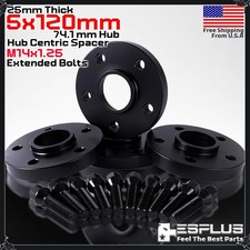 4 Pc Bmw 25 Mm 5x120 Hub Centric Wheel Spacers Fit 2007-2018 X5 2008-2019 X6