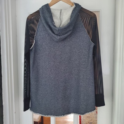 NWOT Elie Tahari Sport Hoodie Black Hooded Sweater Top XS - Picture 2 of 13