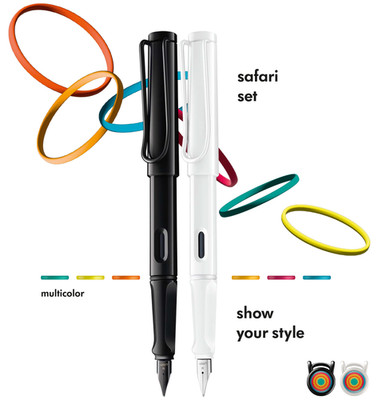 Lamy Safari Füllhalter Multicolor Set 2 Füller (schwarz + weiß) Neu + OVP