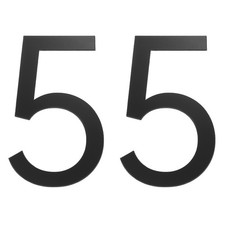 2 Pcs 4 Inch House Numbers Self-adhesive Acrylic Modern House Number Black 5