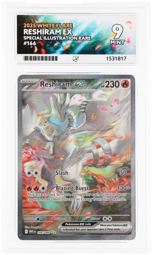 Reshiram EX 166/086 ACE 9 White Flare Pokemon Card Game