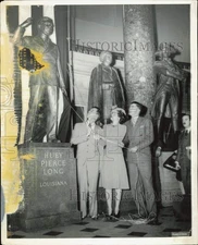 1941 Press Photo Huey P. Long statue unveiled at Statuary Hall in Washington.