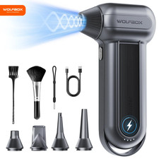 WOLFBOX MF100 Compressed Air Duster 150000RPM Super Power Electric Air Duster Re