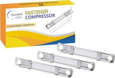 OLYMPX 100 Pcs of Prong Paper Fastener Compressors for Standard 3.5 inches