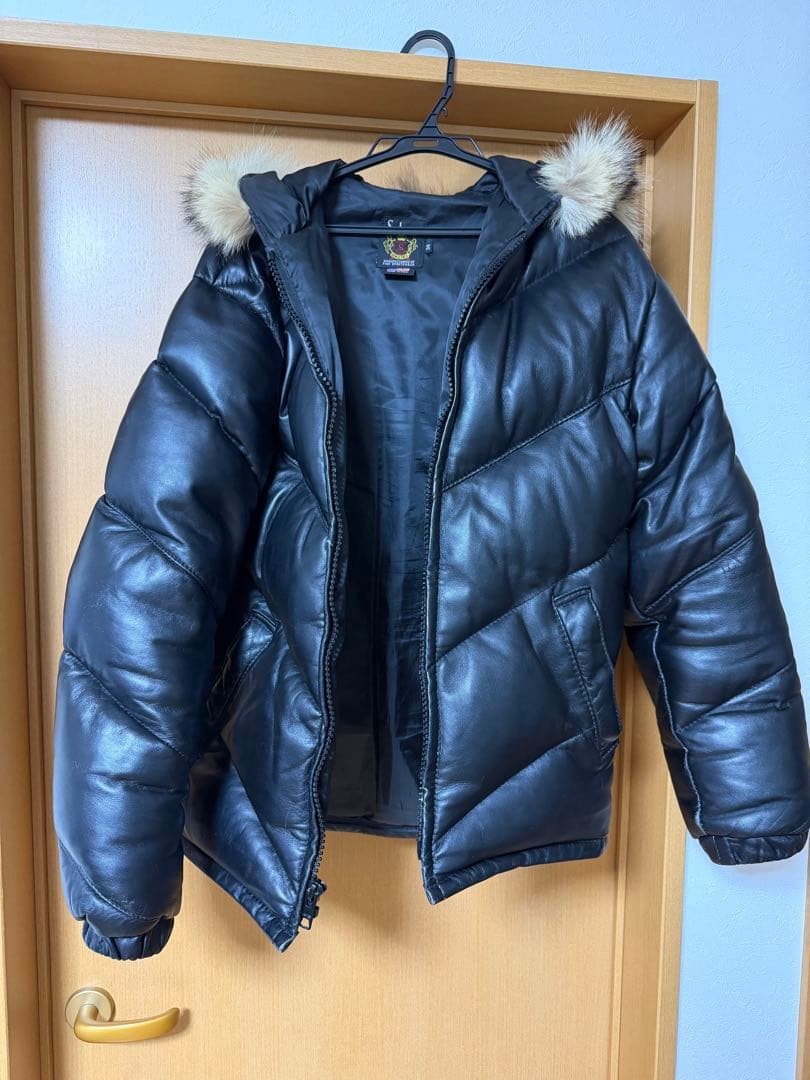 Schott Usa Made Schott Down Jacket Sheepskin Leat… - image 1