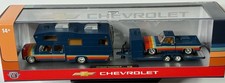 M2 Machines 1975 Cheyenne Super 30 1978 C10 Silverado Blue Camper Set R100