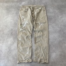 Wrangler Trousers Mens 30" Loose Fit Painter Pants, Beige