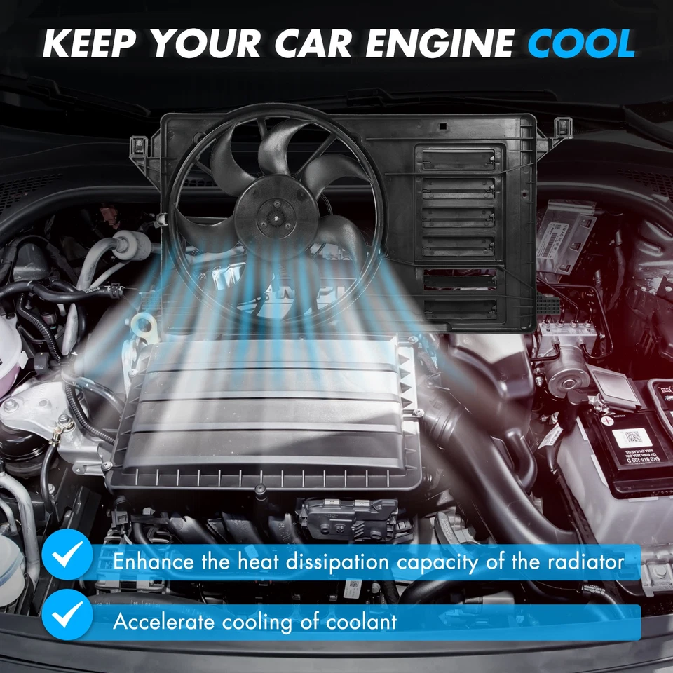 Conjunto de ventilador de refrigeración radiador eléctrico deportivo Mazda 3 2010 2012 2013 622400 Foto 4 de 4