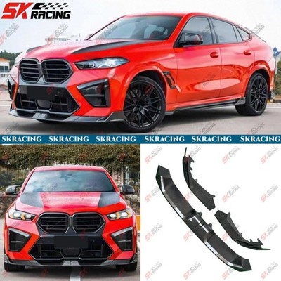 Unpainted FRP/Carbon Fiber/Forged Front Bumper Lip For 2024-2026 BMW X5M F95 Lci
