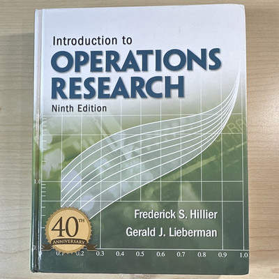 Introduction to Operations Research 9th 40th Anniv HC Hillier & Lieberman
