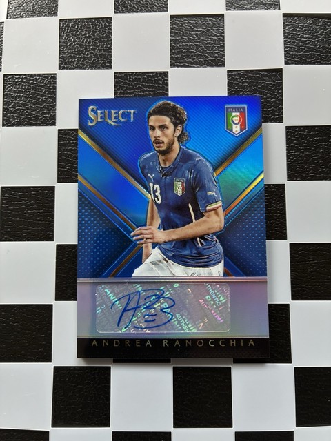 2015-16 Panini Select Signatures Andrea Ranocchia Blue /50 Italy