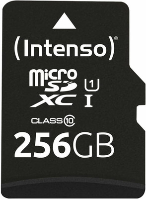Intenso Premium Microsdxc 256GB Class 10 UHS-I Speicherkarte Inkl. Sd-Adapter (B