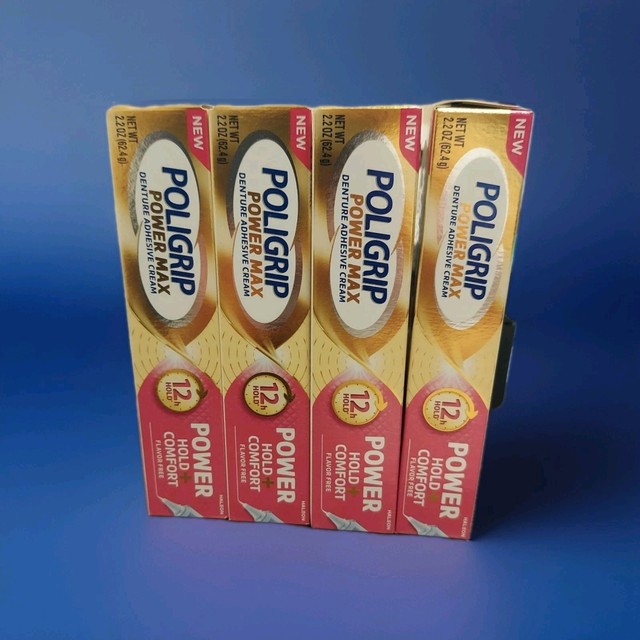 Poligrip Power Hold + Fresh Denture Adhesive Cream, 2.2 oz