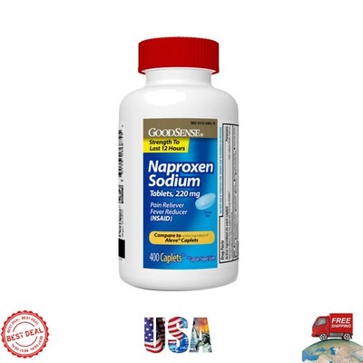 Effective Pain Relief with Naproxen Sodium 220mg - 400 Count for Adults 12+